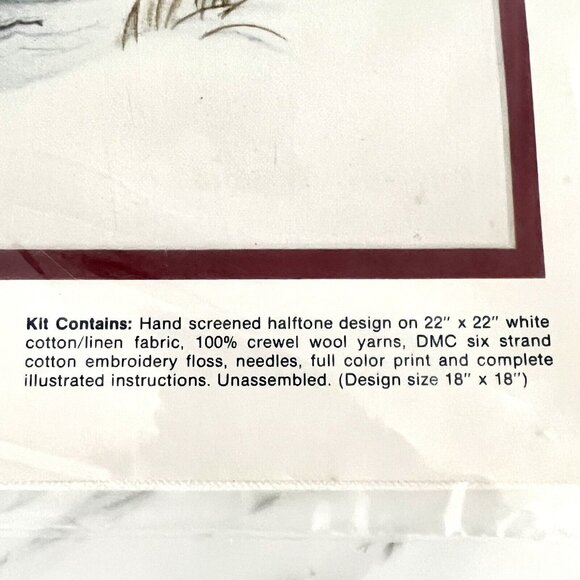 Vintage Cathy Needlecraft Crewel Kit Pheasant Bird 0511 NIP NWT Cottagecore - Picture 5 of 5